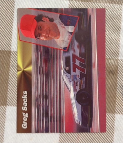 1994 Pro Set Power Racing #114 Greg Sacks — front