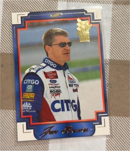 2002 Press Pass VIP #18 Jeff Burton — front