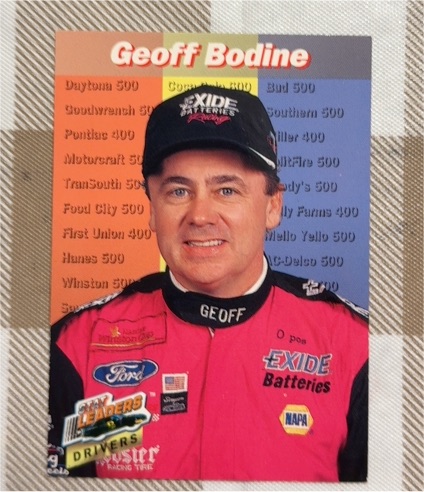 1994 Pro Set Power Racing Stat Leaders #SL42 Geoff Bodine — front