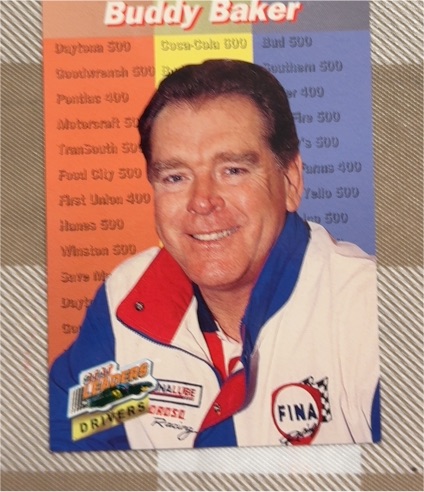 1994 Pro Set Power Racing Stat Leaders #SL45 Buddy Baker — front