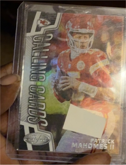 2023 Panini Certified Calling Cards #CALL-8 Patrick Mahomes II — front