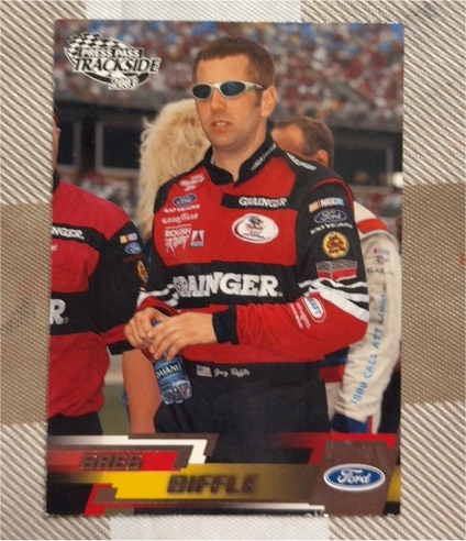 2003 Press Pass Trackside #1 Greg Biffle — front
