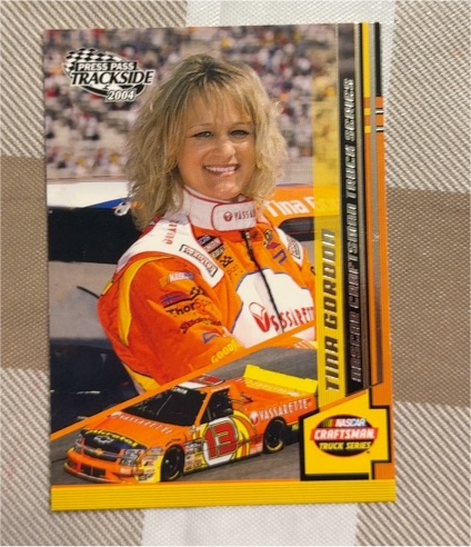 2004 Press Pass Trackside #45 Tina Gordon — front