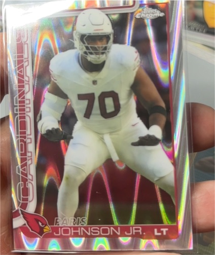 2025 Topps Chrome #3 Paris Johnson Jr. — front