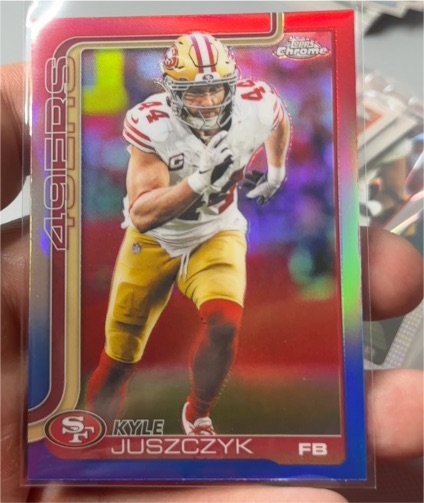 2025 Topps Chrome #270 Kyle Juszczyk — front