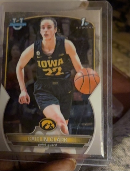 2022 Bowman University Chrome #50 Caitlin Clark — front