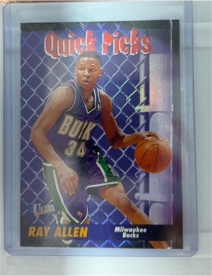 1997-98 Fleer Ultra Quick Picks #2QP Ray Allen — front