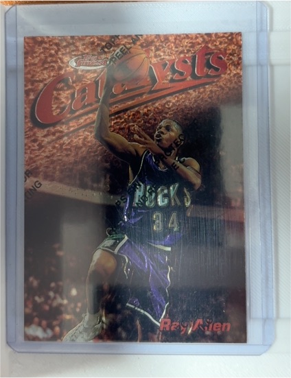 1997-98 Topps Finest Catalysts #18 Ray Allen — front