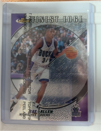 1999-00 Topps Finest #247 Ray Allen — front