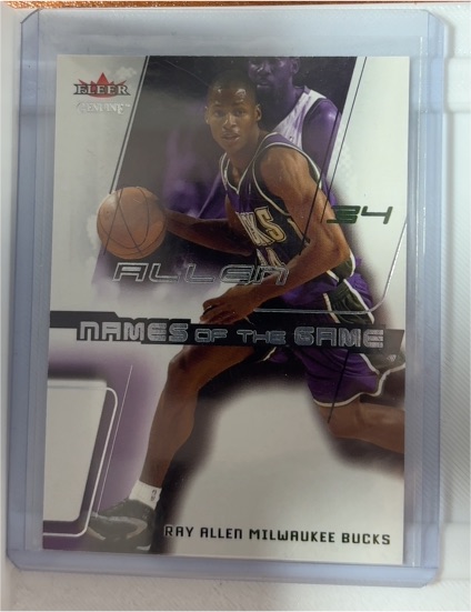 2002-03 Fleer Genuine Names of the Game #NG2 Ray Allen — front