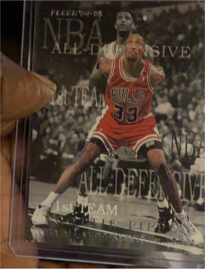 1994-95 Fleer #5 Scottie Pippen NBA All-Defensive 1st Team — front