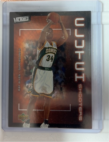 2003 Upper Deck Victory #180 Ray Allen Clutch Shooters Seattle Supersonics — front