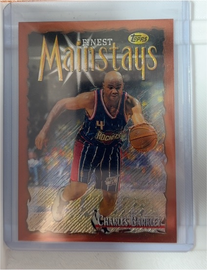 1996-97 Topps Finest Mainstays #160 Charles Barkley — front