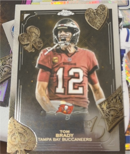 2025 Topps Chrome NFL Fortune 15 #F15-35 Tom Brady — front