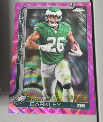 2025 Topps Chrome #248 Saquon Barkley — front
