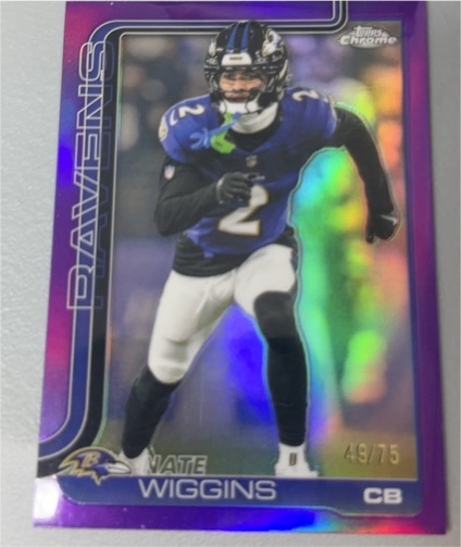2025 Topps Chrome #28 Nate Wiggins — front