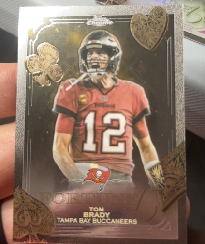 2025 Topps Chrome Football #F15-35 Tom Brady Fortune — front