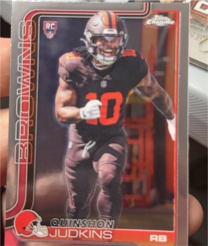 2025 Topps Chrome Football #325 Quinshon Judkins — front