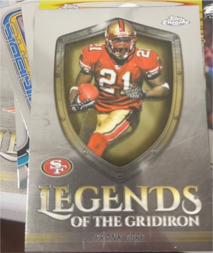 2025 Topps Chrome #LOG-18 Frank Gore Legends of the Gridiron — front