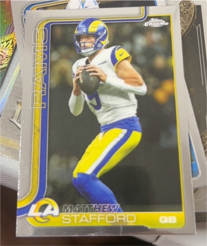 2025 Topps Chrome #169 Matthew Stafford — front
