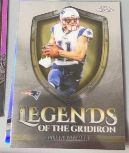 2025 Topps Chrome Legends of the Gridiron #LOG-24 Julian Edelman — front