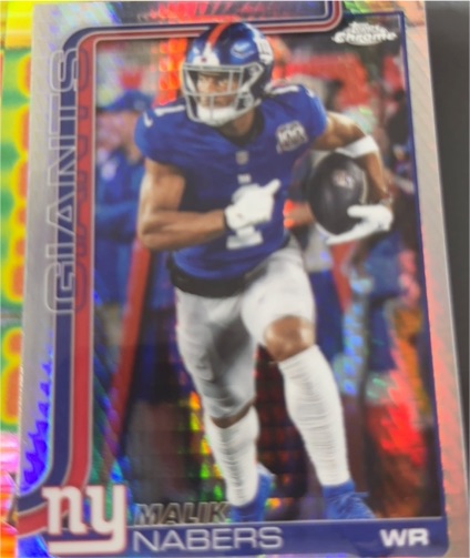 2025 Topps Chrome #225 Malik Nabers — front