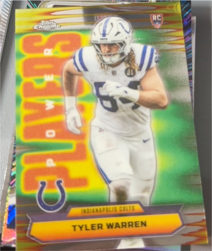 2025 Topps Chrome #PP-35 Tyler Warren — front