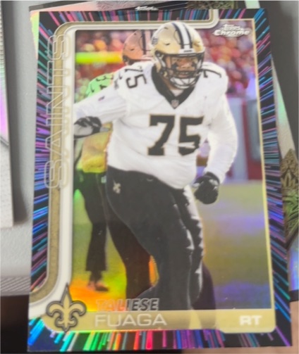 2025 Topps Chrome #219 Taliese Fuaga — front