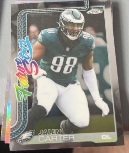 2025 Topps Chrome #FS-25 Jalen Carter Future Stars Refractor — front