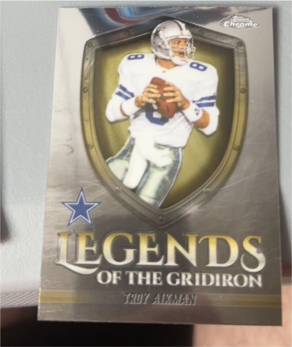 2025 Topps Chrome #LOG-7 Troy Aikman Legends of the Gridiron — front