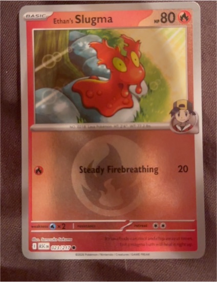 2025 Pokémon #023 Ethan's Slugma — front