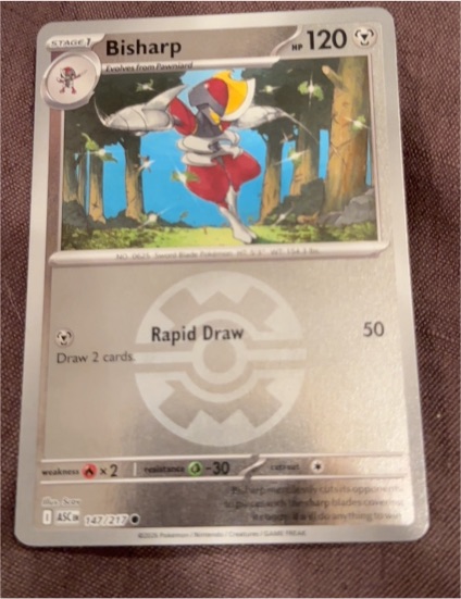 2026 Pokémon Ascended Heroes #147 Bisharp — front