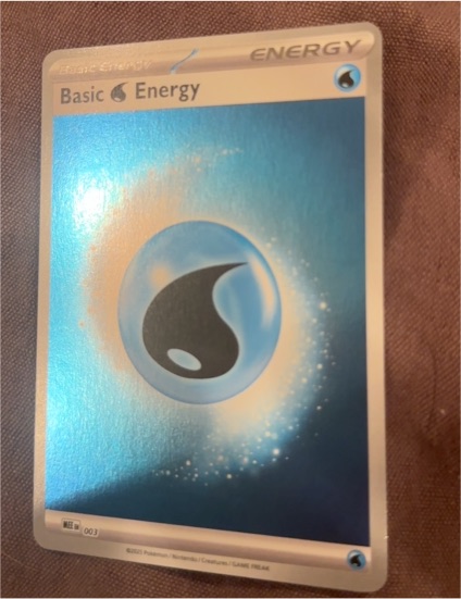 2025 Pokémon Mega Evolution Energies #003 Basic Water Energy — front