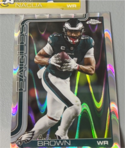 2025 Topps Chrome #243 A.J. Brown — front
