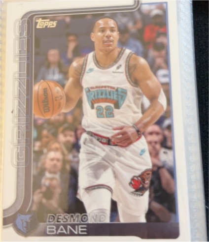 2025 Topps #185 Desmond Bane — front