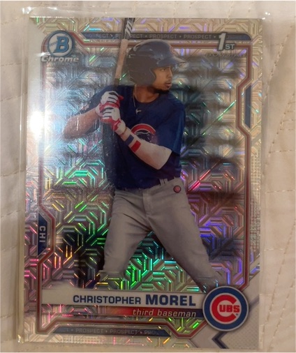 2021 Bowman Chrome #BCP-131 Christopher Morel — front