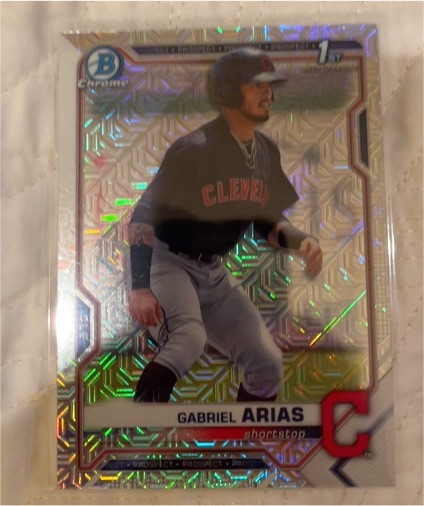 2021 Bowman Chrome #BCP-89 Gabriel Arias — front