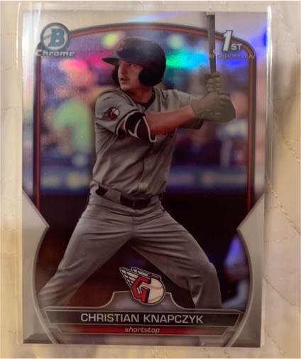 2023 Bowman Draft Chrome #BDC-180 Christian Knapczyk — front