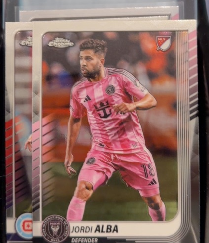 2025 Topps Chrome MLS #41 Jordi Alba Inter Miami CF — front