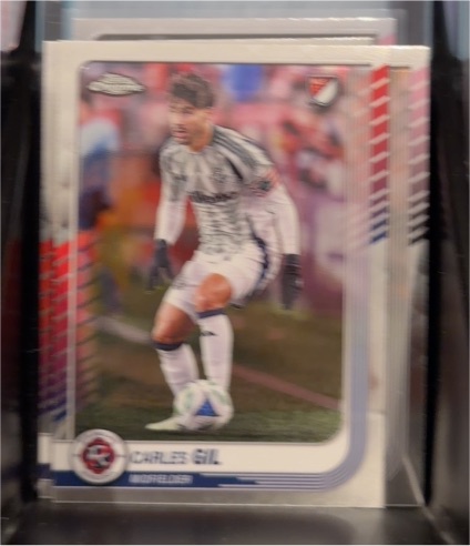 2025 Topps Chrome MLS #100 Carles Gil New England Revolution — front