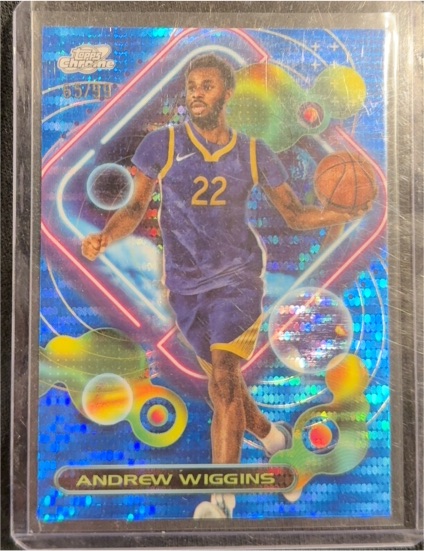 2023-24 Topps Chrome Cosmic #124 Andrew Wiggins — front