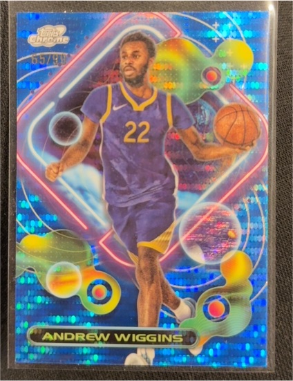 2023-24 Topps Chrome Cosmic #124 Andrew Wiggins — front