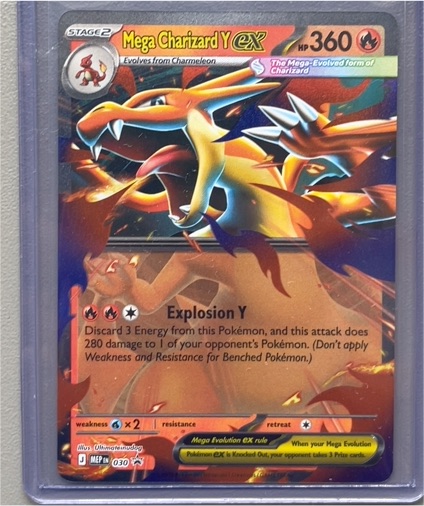 Pokemon Mega Charizard Y EX Black Star Promo #030 — front