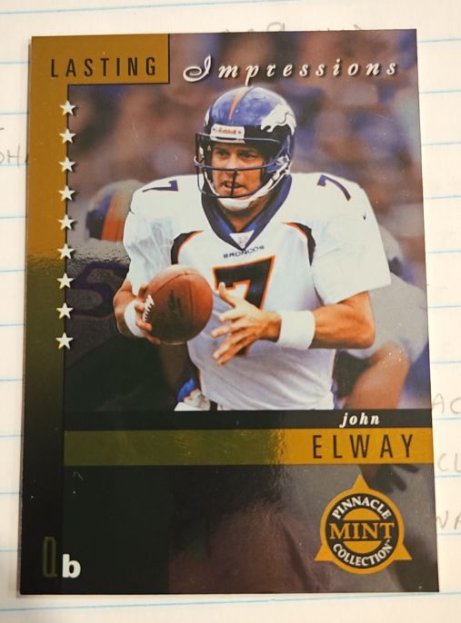 1998 Pinnacle Mint #2 John Elway Lasting Impressions — front