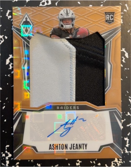 2025 Panini Phoenix #RPS-AJY Ashton Jeanty Rookie Patch Autograph — front