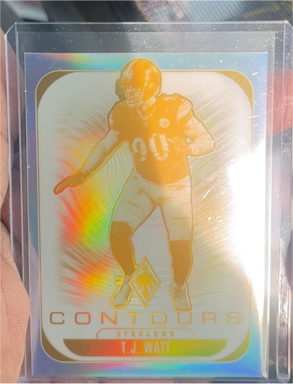 2025 Panini Phoenix Contours #27 T.J. Watt — front