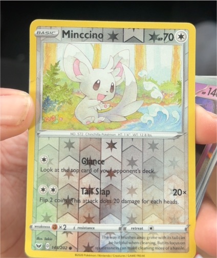 2020 Pokémon Sword & Shield Base Set #145 Minccino — front