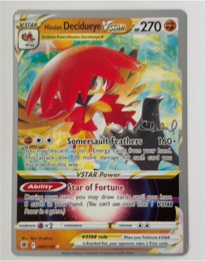 2022 Pokémon Astral Radiance #084 Hisuian Decidueye VSTAR — front