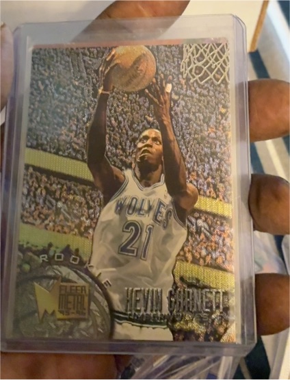 1995-96 Fleer Metal #167 Kevin Garnett — front