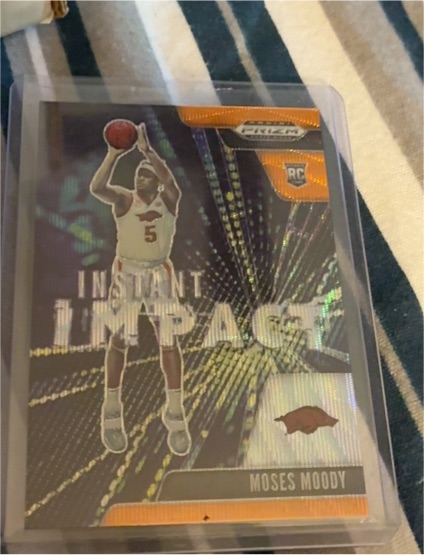 2021-22 Panini Prizm Draft Picks Instant Impact #9 Moses Moody — front